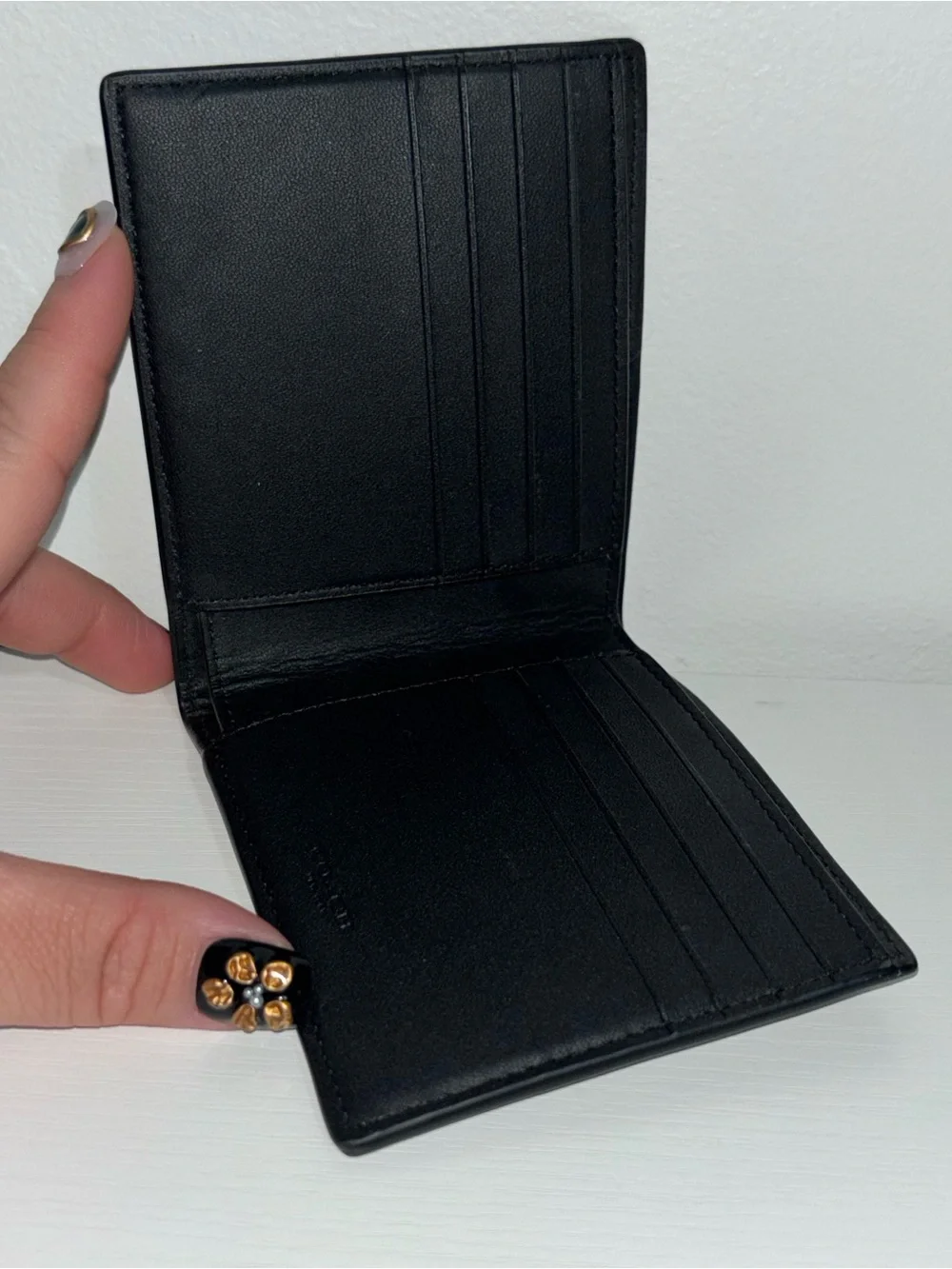 Coach Signature Brown Long Bifold Wallet